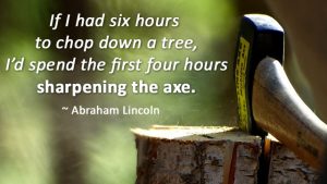 Sharpen Your Saw