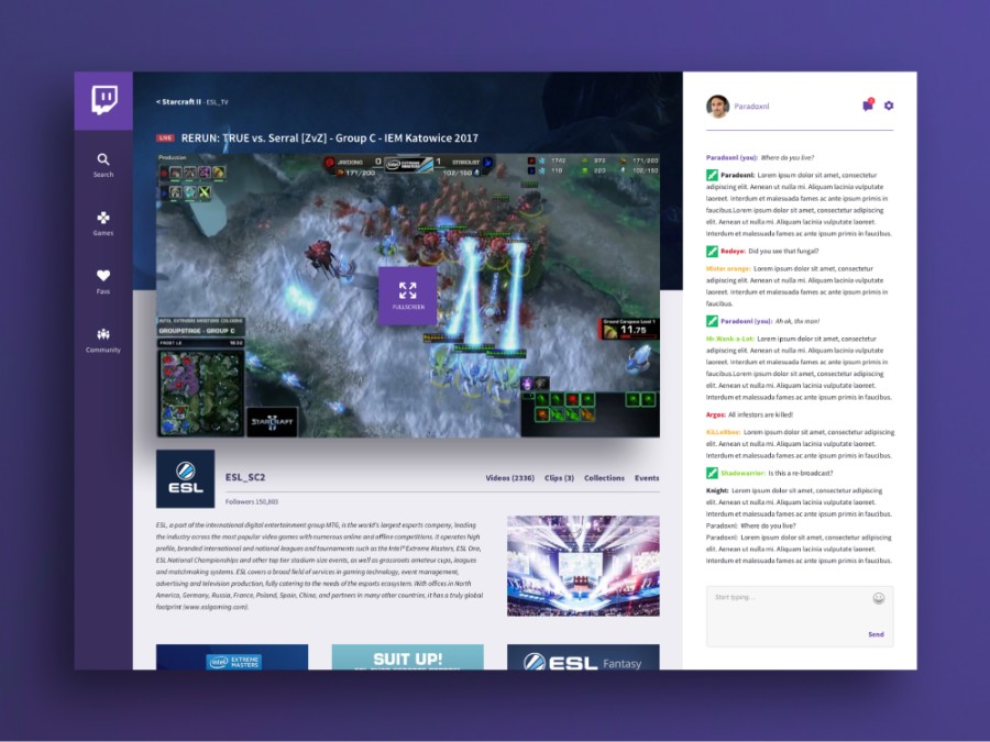 Website Redesign Concepts